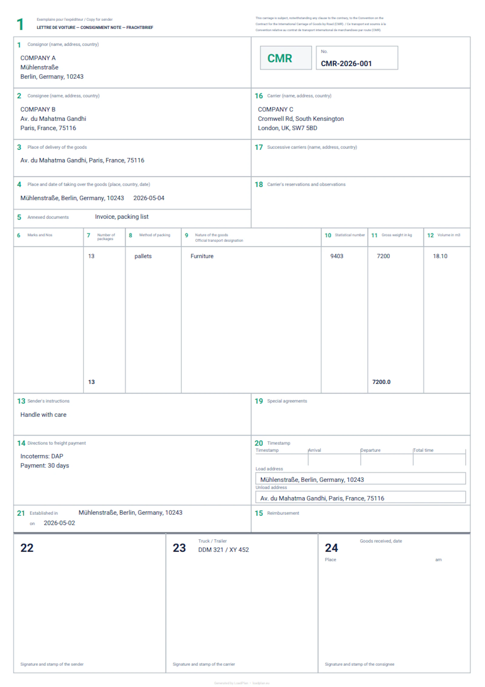 LoadPlan screenshot 4