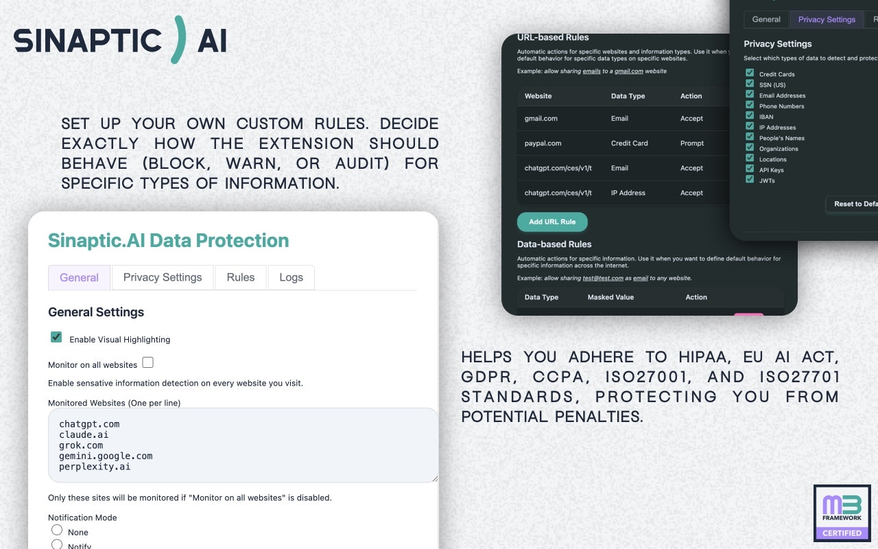 Sinaptic.AI - Screenshot 2 showing product features and functionality