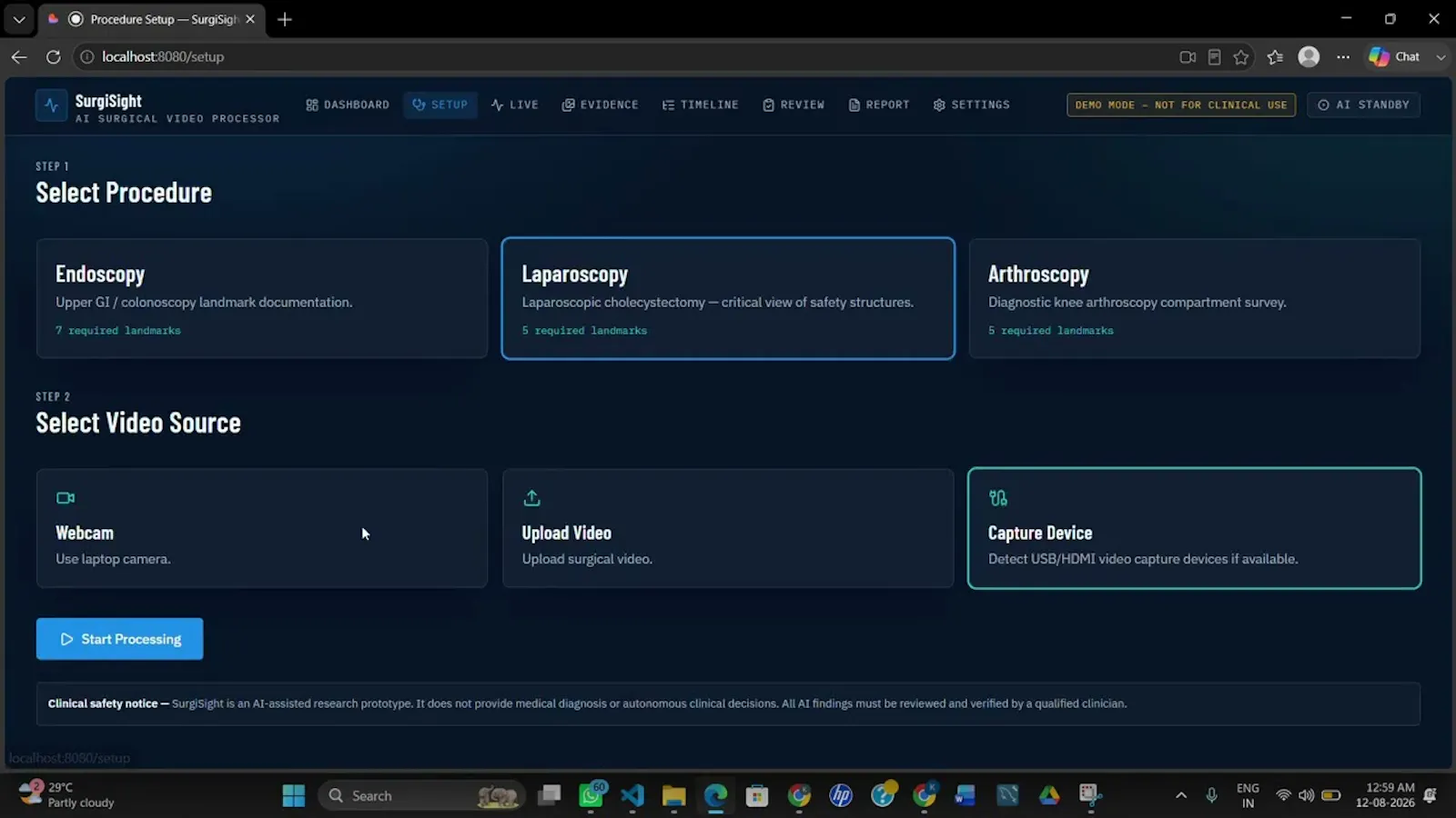 SurgiSight screenshot 1 (video preview)