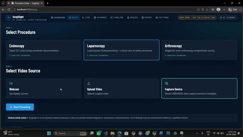 SurgiSight screenshot 1 (video preview)