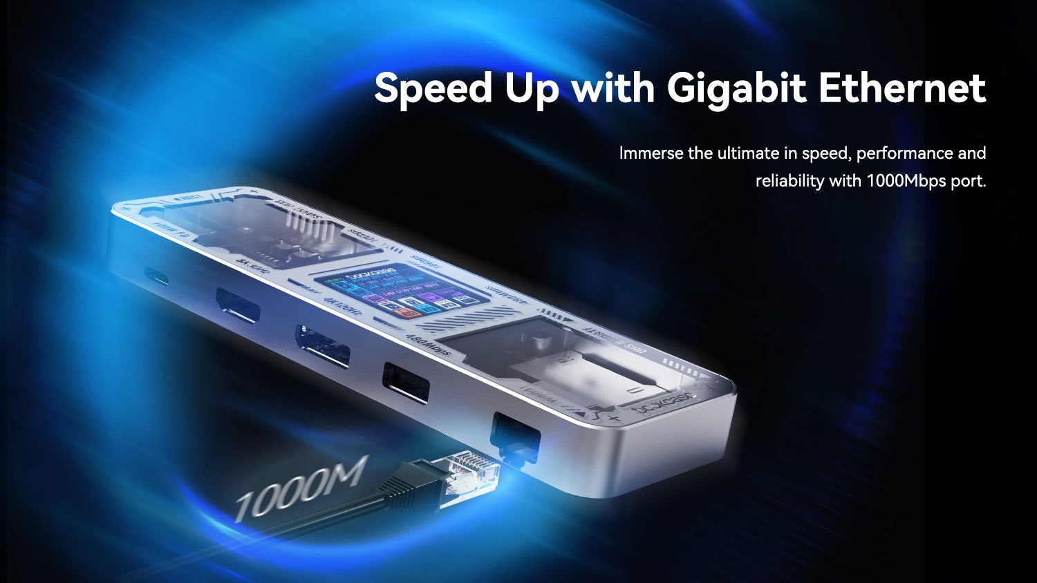 Dockcase Smart USB-C Hub 10-in-1 editie - De ultieme slimme hub voor uw werkruimte. media 6