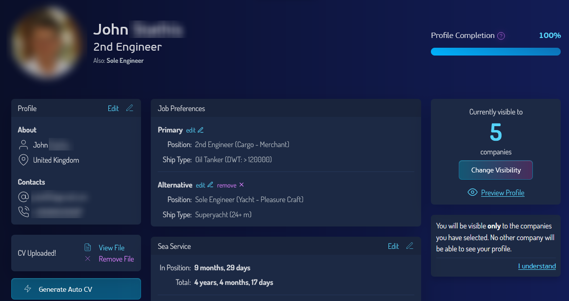 Liveseas - The SeaFarer Network - Una plataforma de redes profesionales para marineros media 5