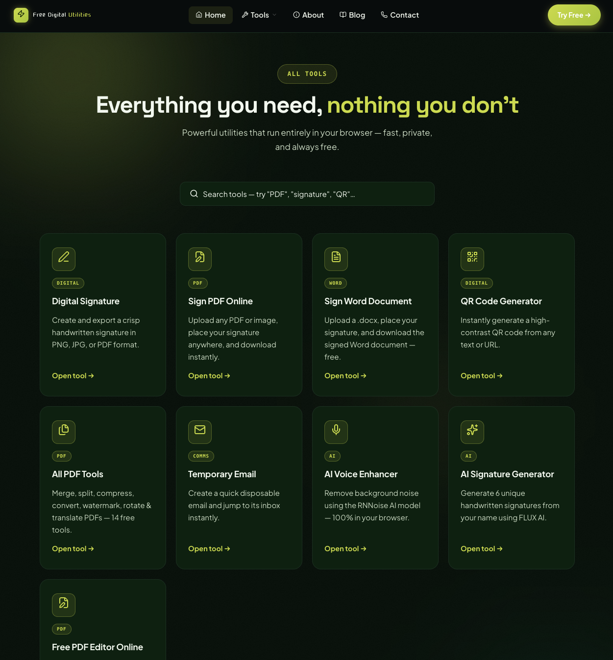 Free Digital Utilities gallery image