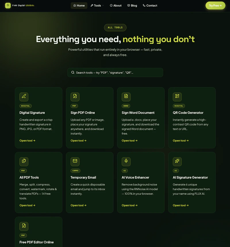 Free Digital Utilities screenshot 3