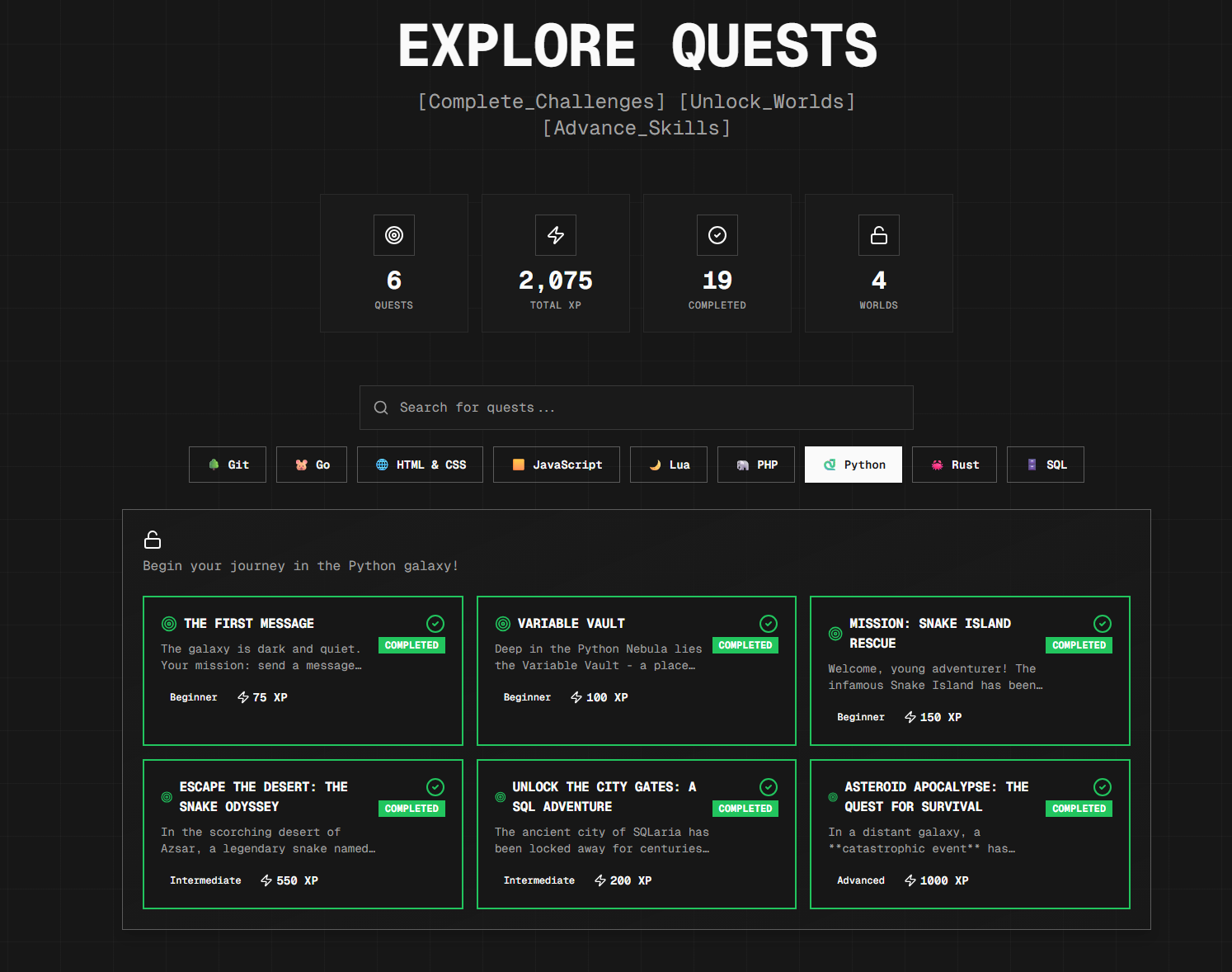 Go from 0 to Hero on Codelang gallery image