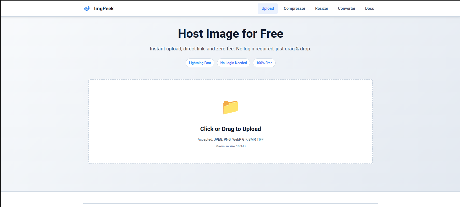 ImgPeek - Main product screenshot demonstrating key features and user interface