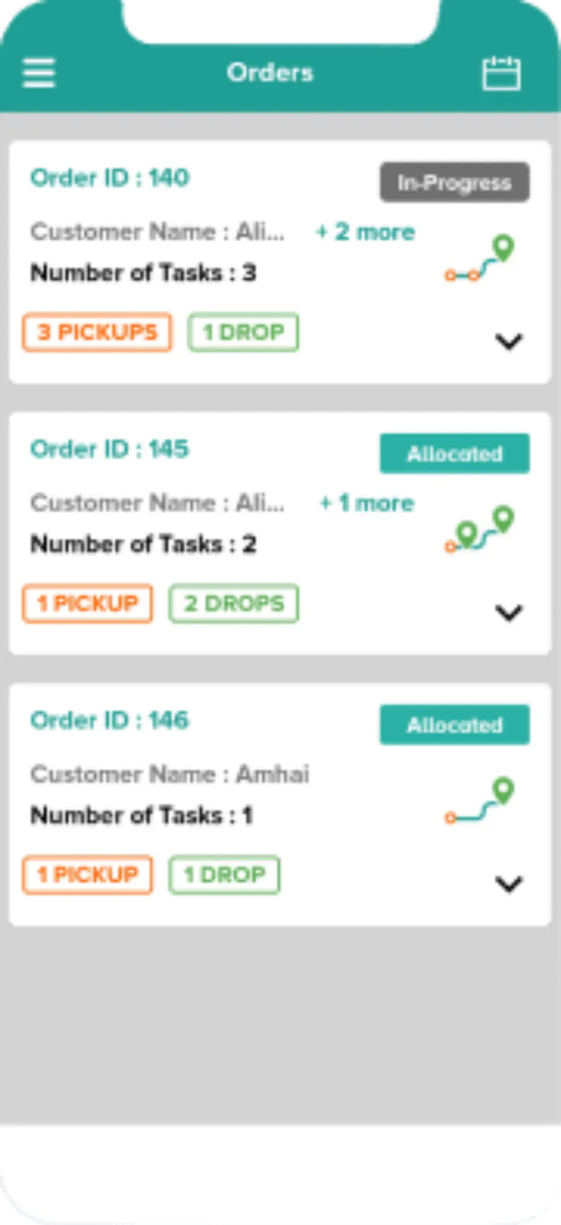 Delivery Tracking App screenshot 1