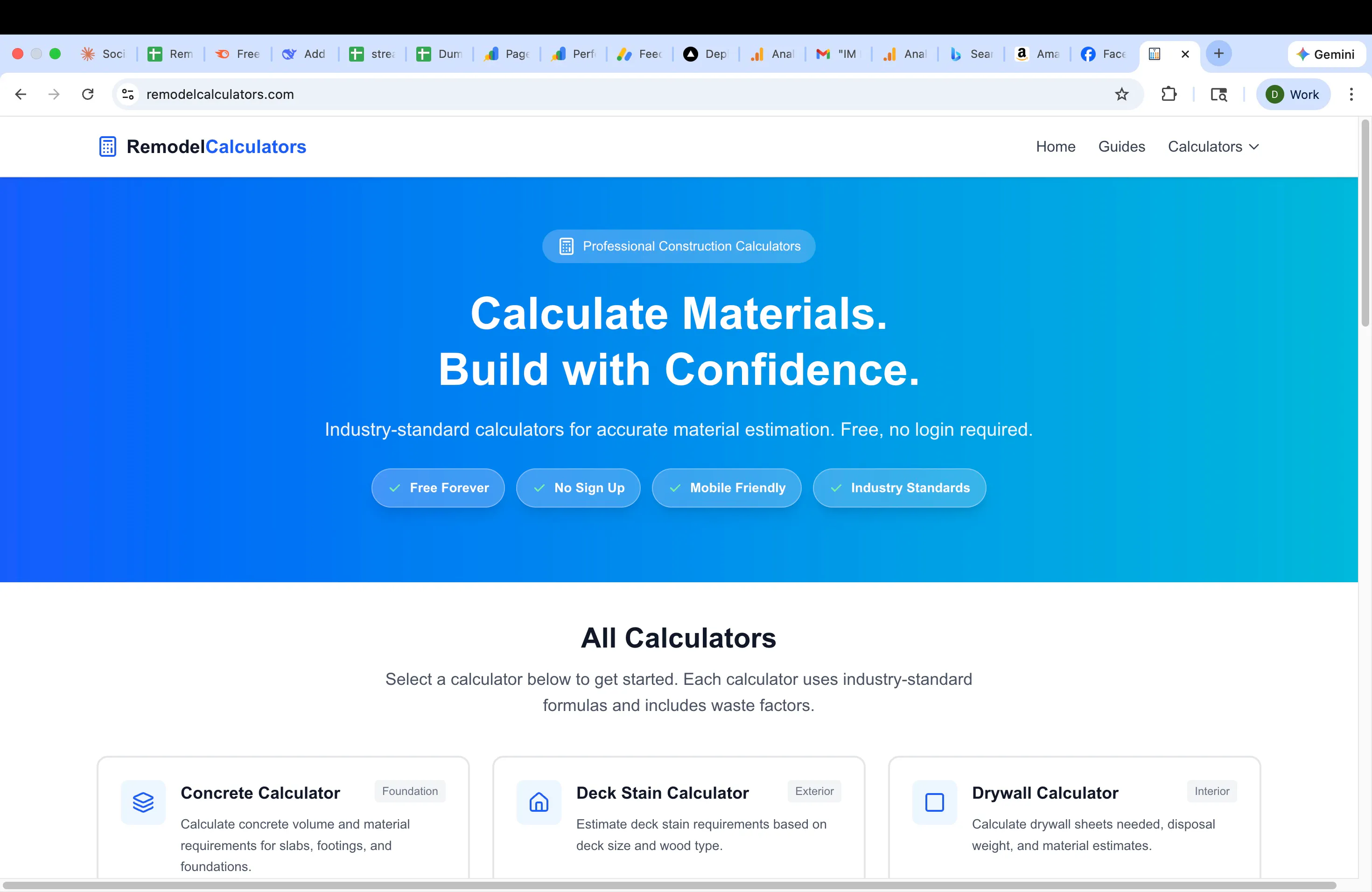 Remodel Calculators product banner