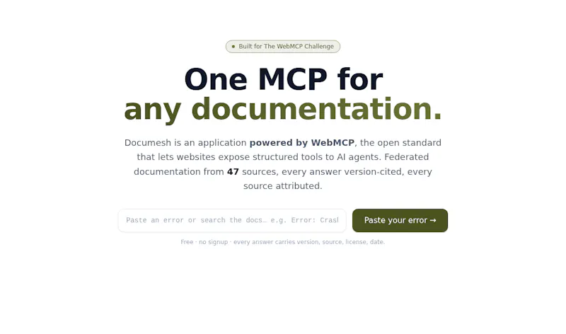 Documesh screenshot 1