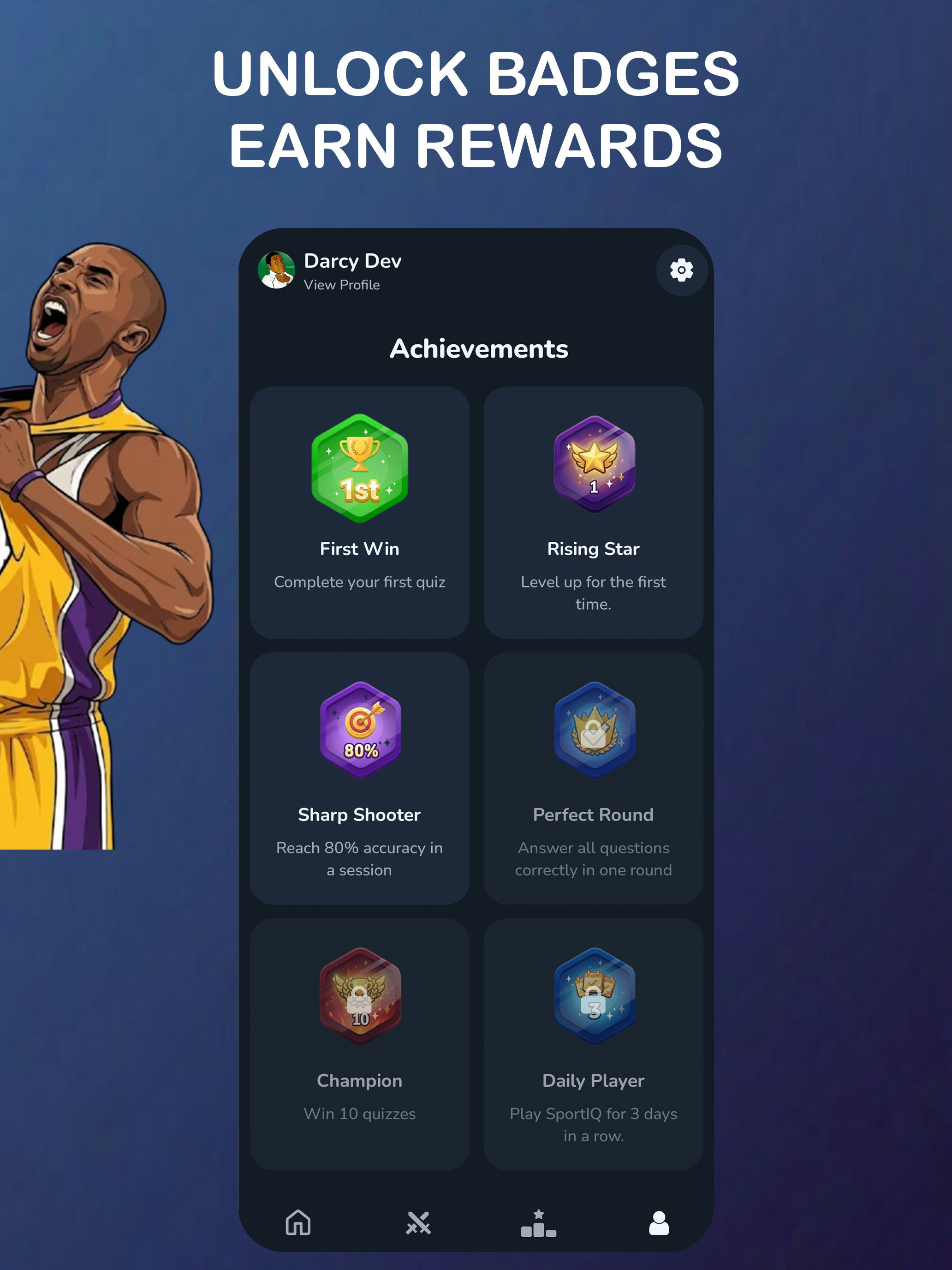 SportIQ - Trivia & Quiz Game - Screenshot 5 showing product features and functionality