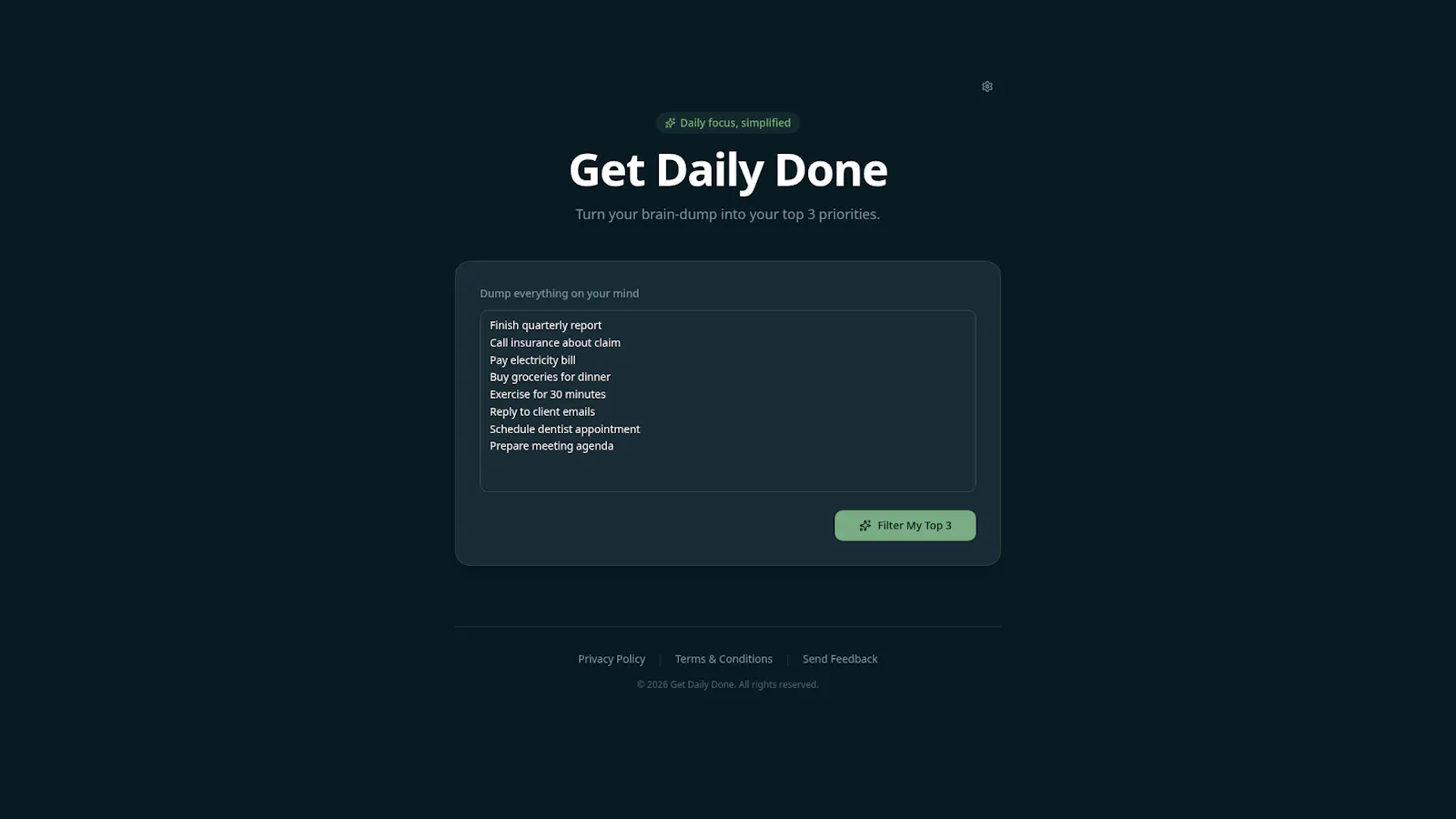 Get Daily Done  screenshot 1