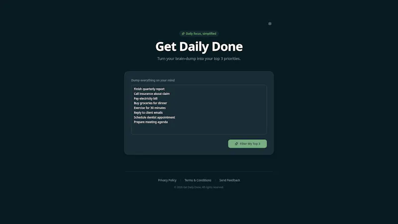 Get Daily Done  screenshot 1