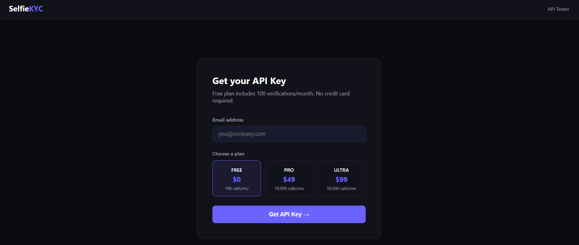 SelfieKYC API gallery image