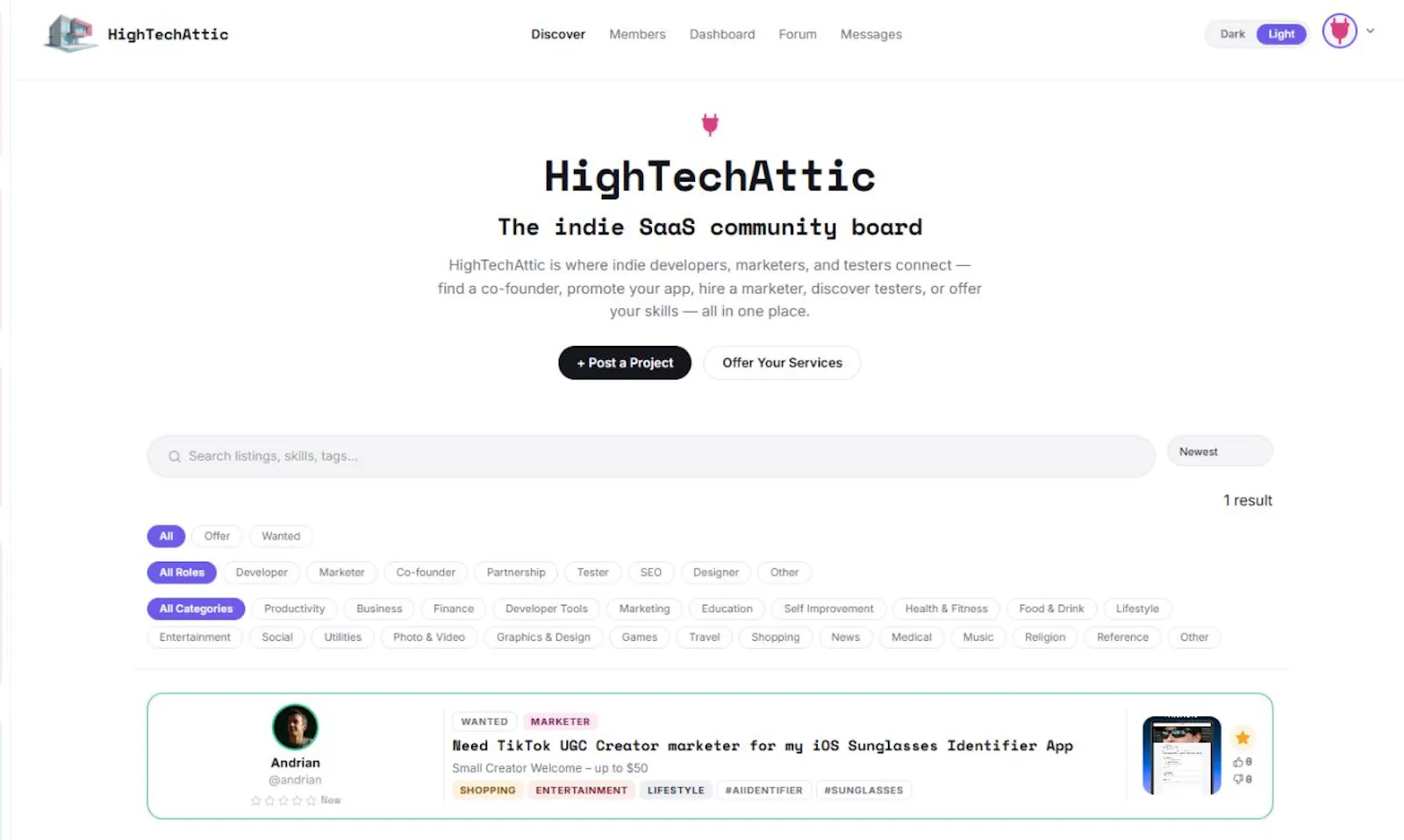 HighTechAttic screenshot 2