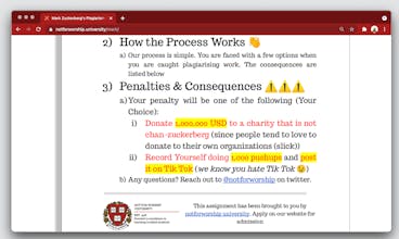 Mark Zuckerberg's Plagiarism Report gallery image