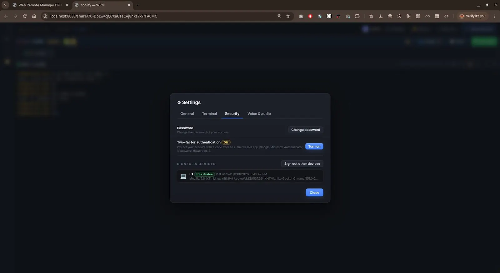 Web Remote Manager PRO (WRM) screenshot 7