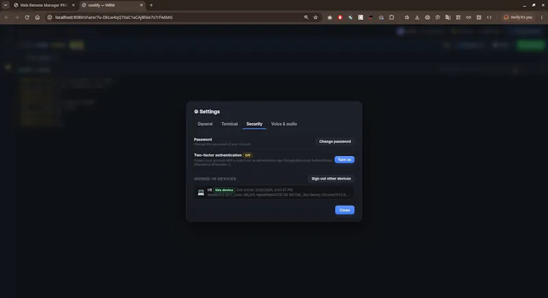 Web Remote Manager PRO (WRM) screenshot 7