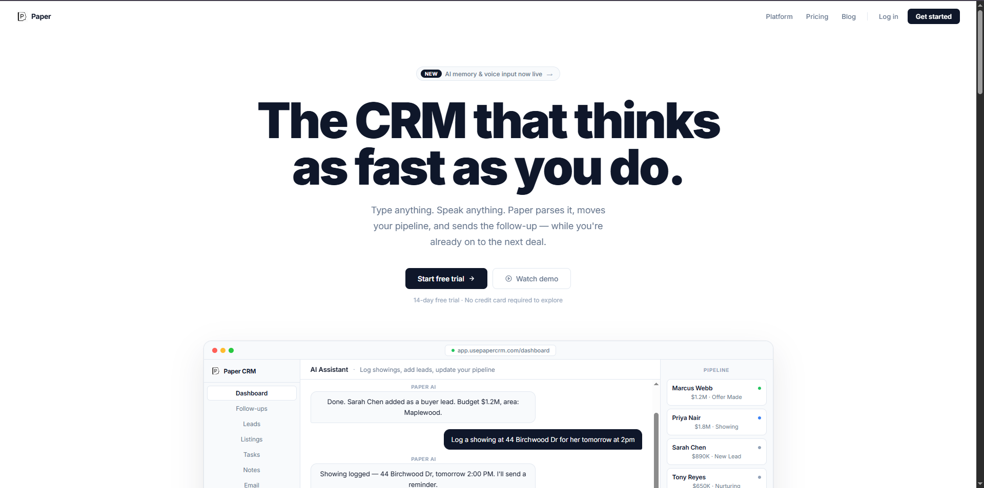 Paper CRM gallery image