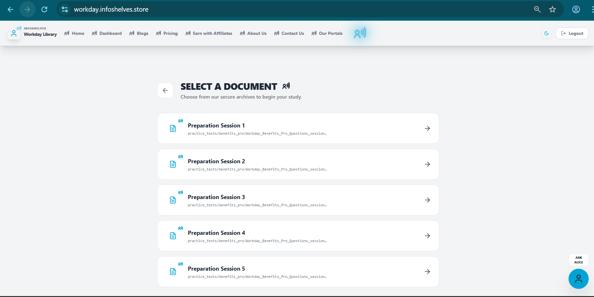 InfoShelves Workday Certification app gallery image