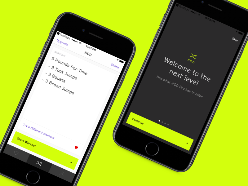 WOD - A beautiful HIIT workout app for people on the go ...