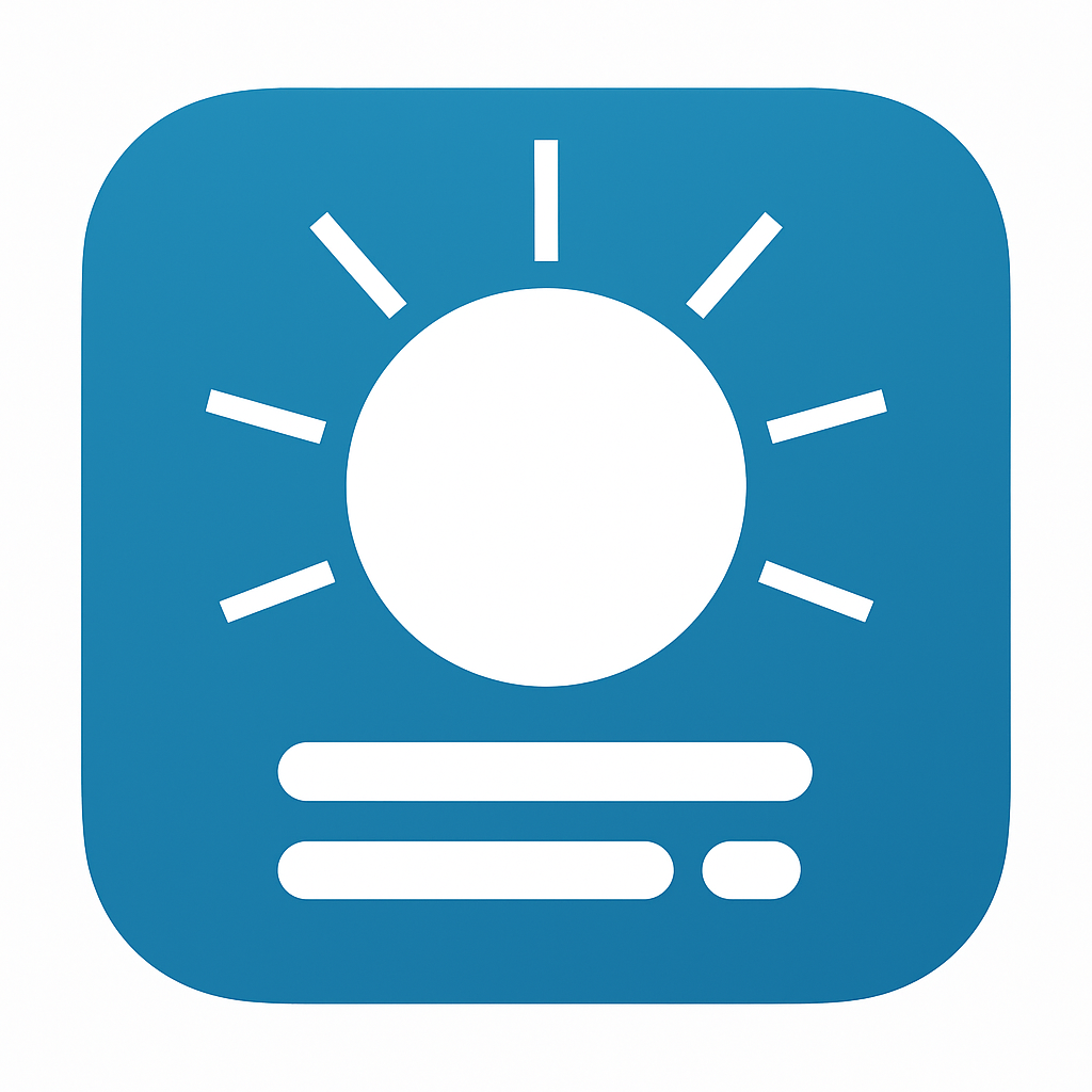 The Weather Recap - Product Hunt launch logo and brand identity