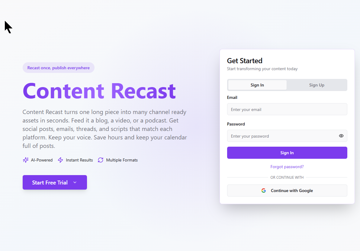 Content Recast gallery image