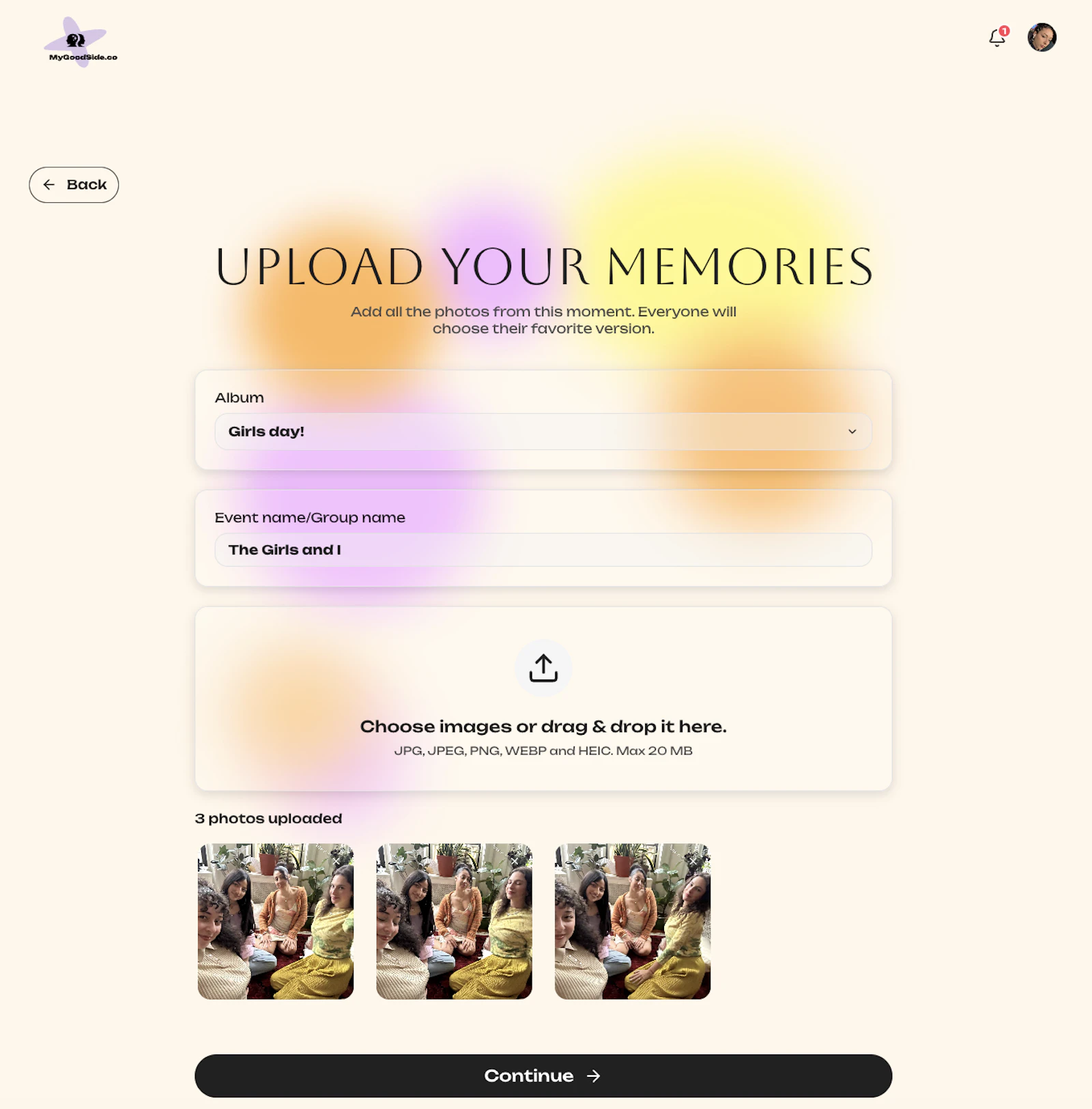 MyGoodSide.Co screenshot 2