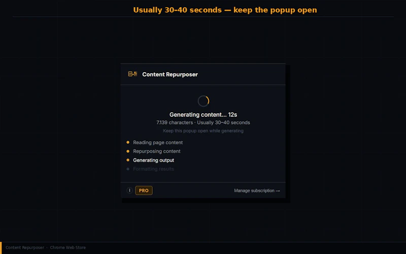 Content Repurposer screenshot 1