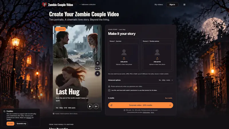 Zombie Couple Video screenshot 1