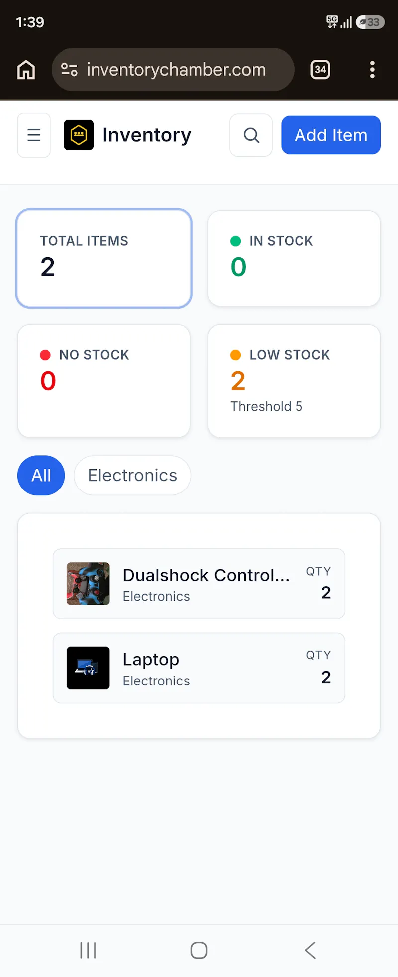 Inventory Chamber screenshot 1