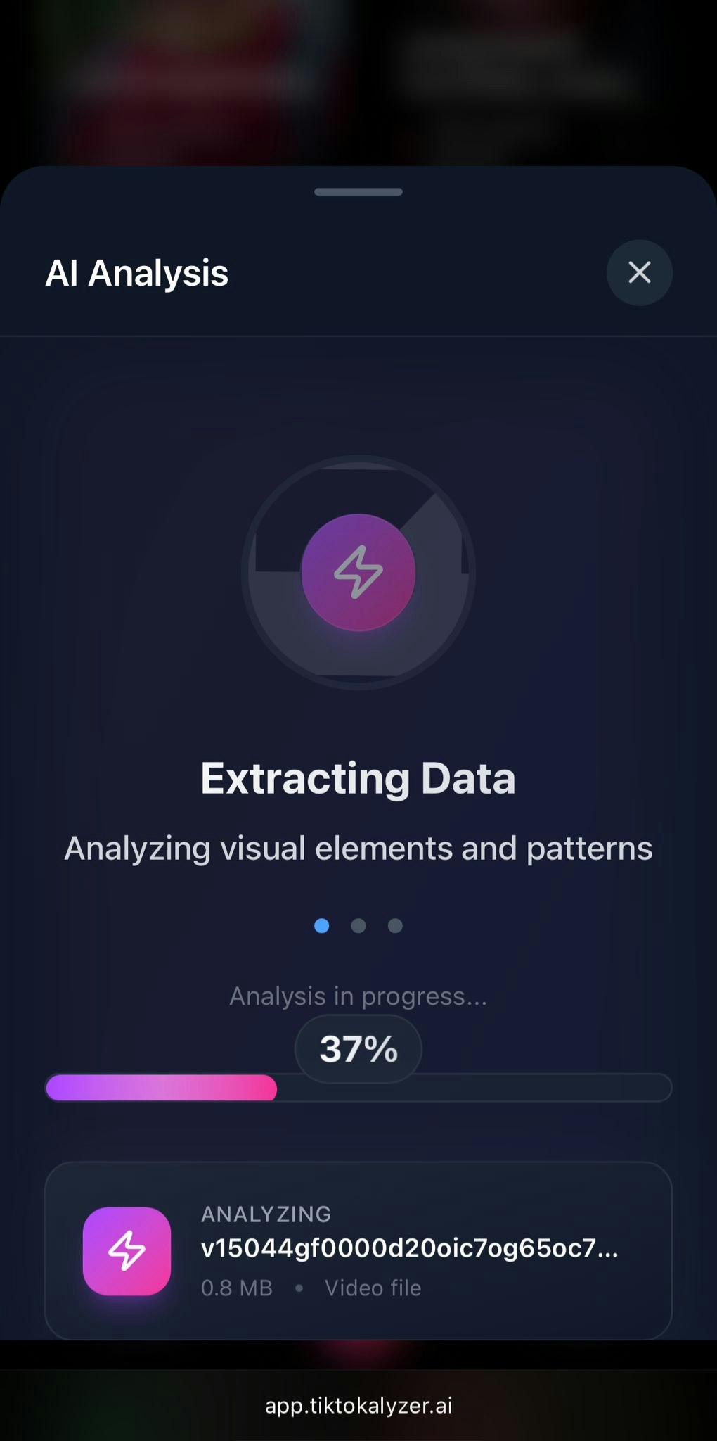 Tiktokalyzer.ai - Ai para el crecimiento de video media 3