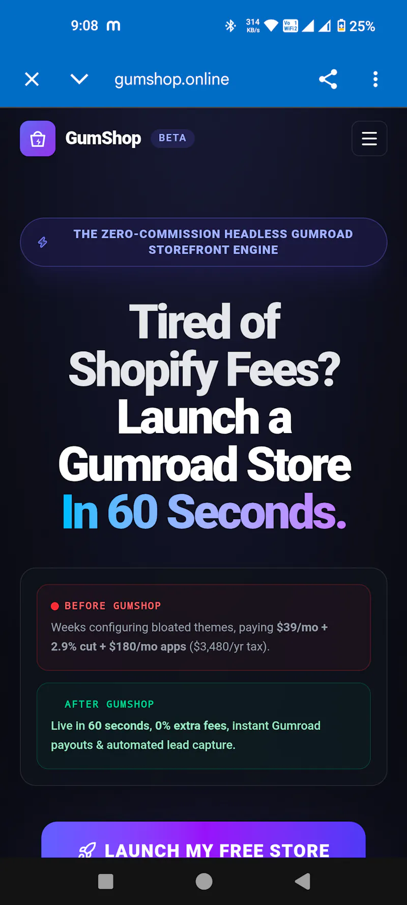 GumShop - Beautiful Gumroad Storefront.  screenshot 2