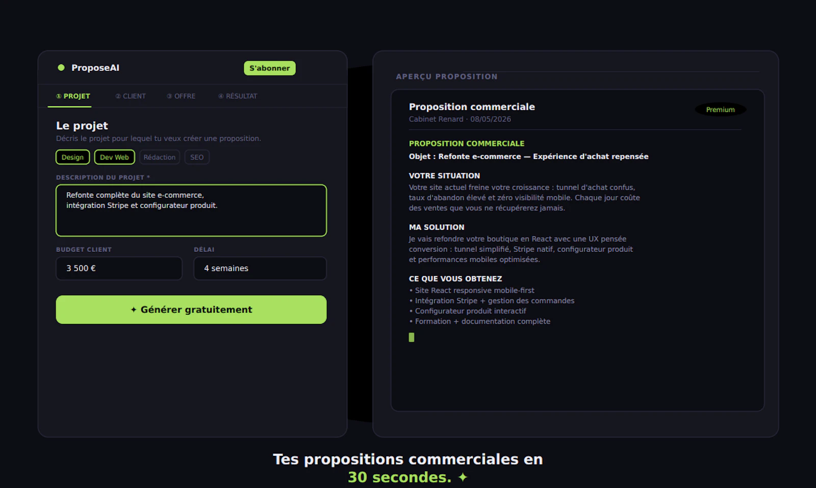 ProposeAI screenshot 1