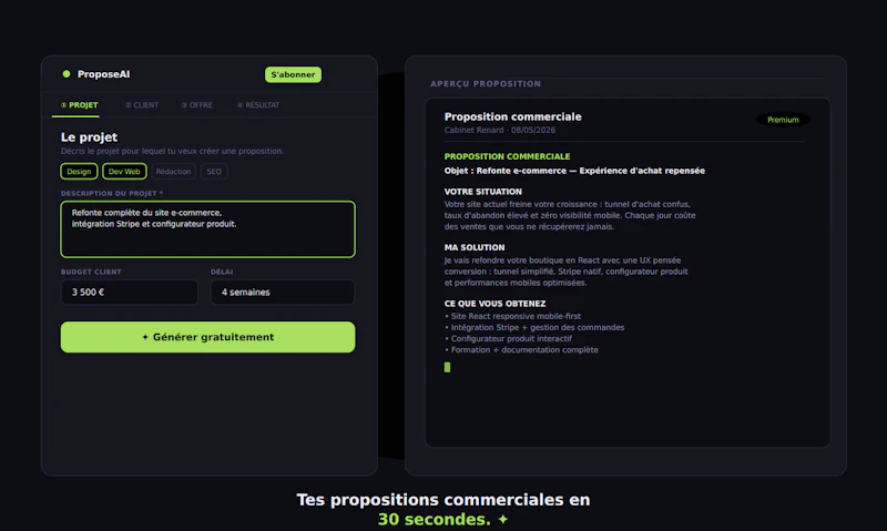 ProposeAI screenshot 1