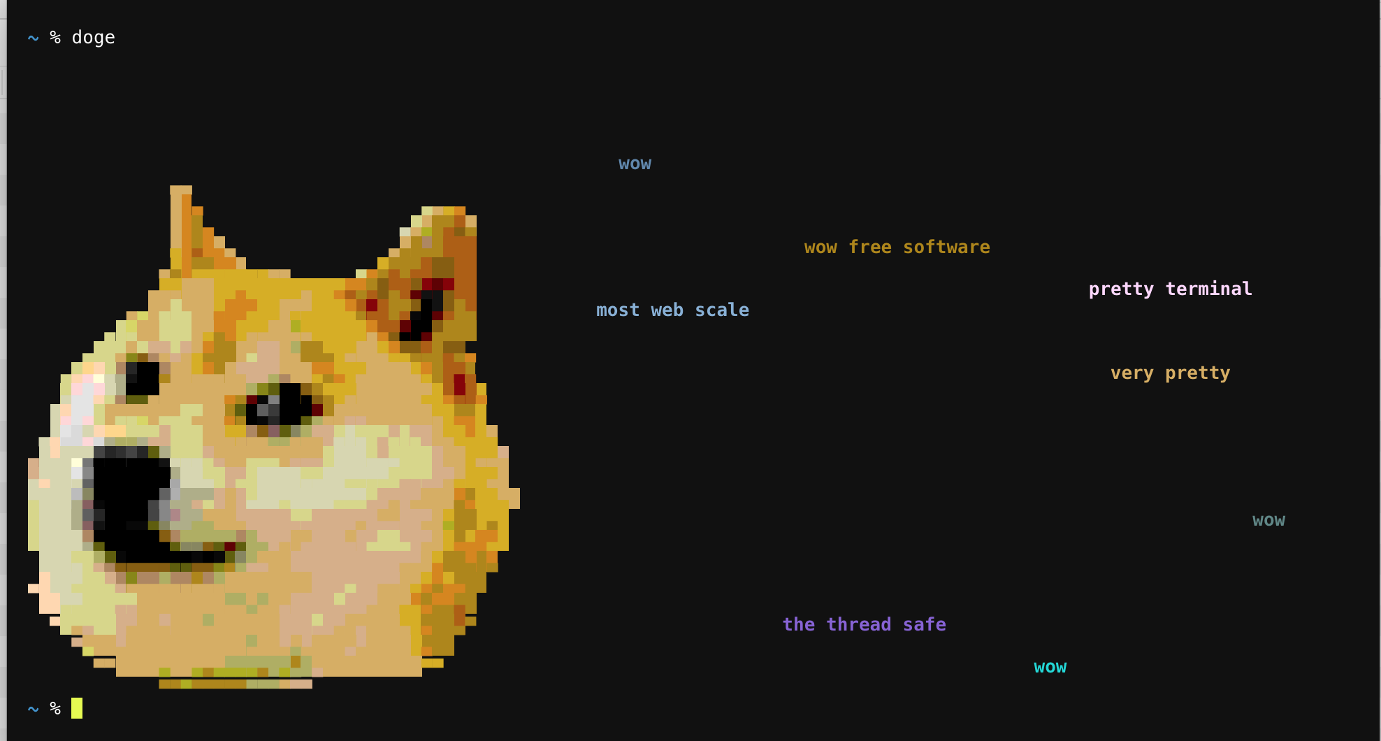 wow very terminal doge gallery image