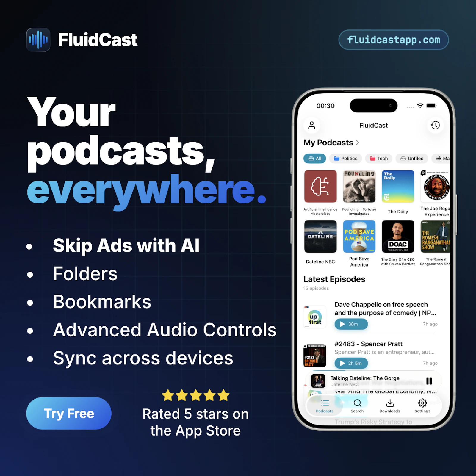 FluidCast: Podcast Player screenshot 2