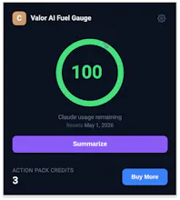 Valor AI Fuel Gauge gallery image