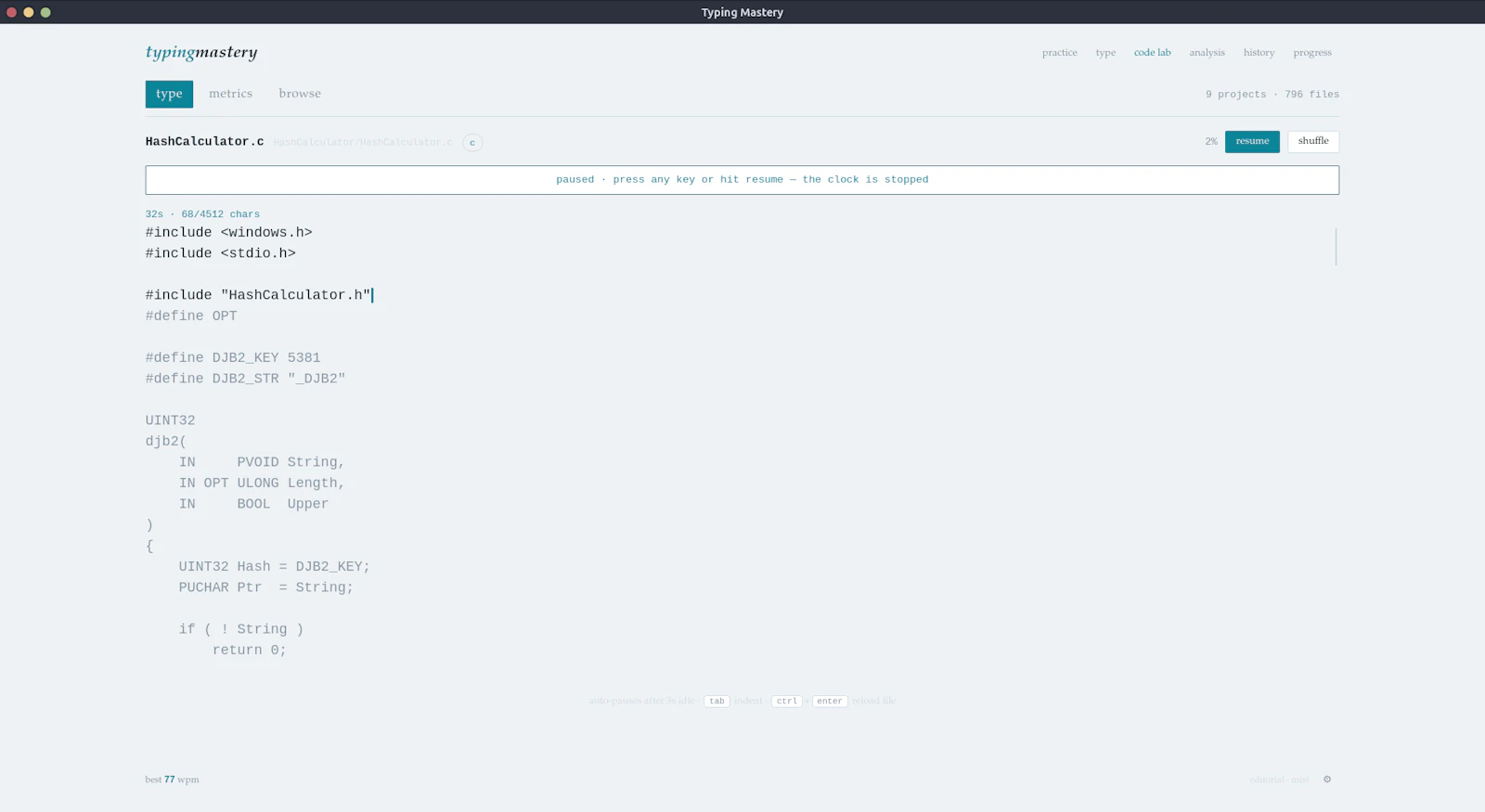 Typing Mastery screenshot 3