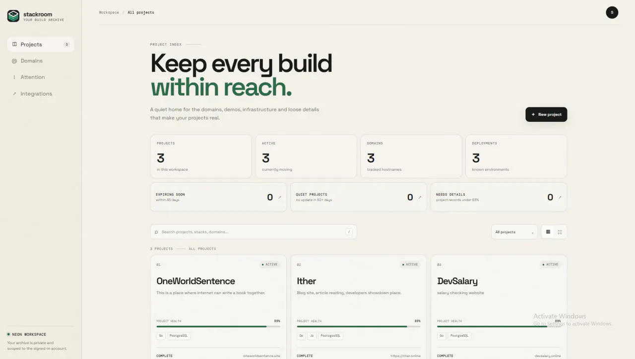 Stackroom — Your build archive gallery image