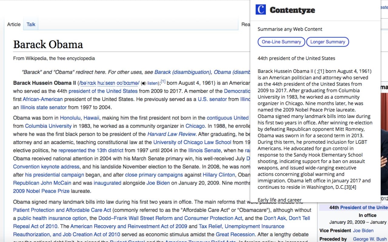 Contentyze Chrome Extension gallery image