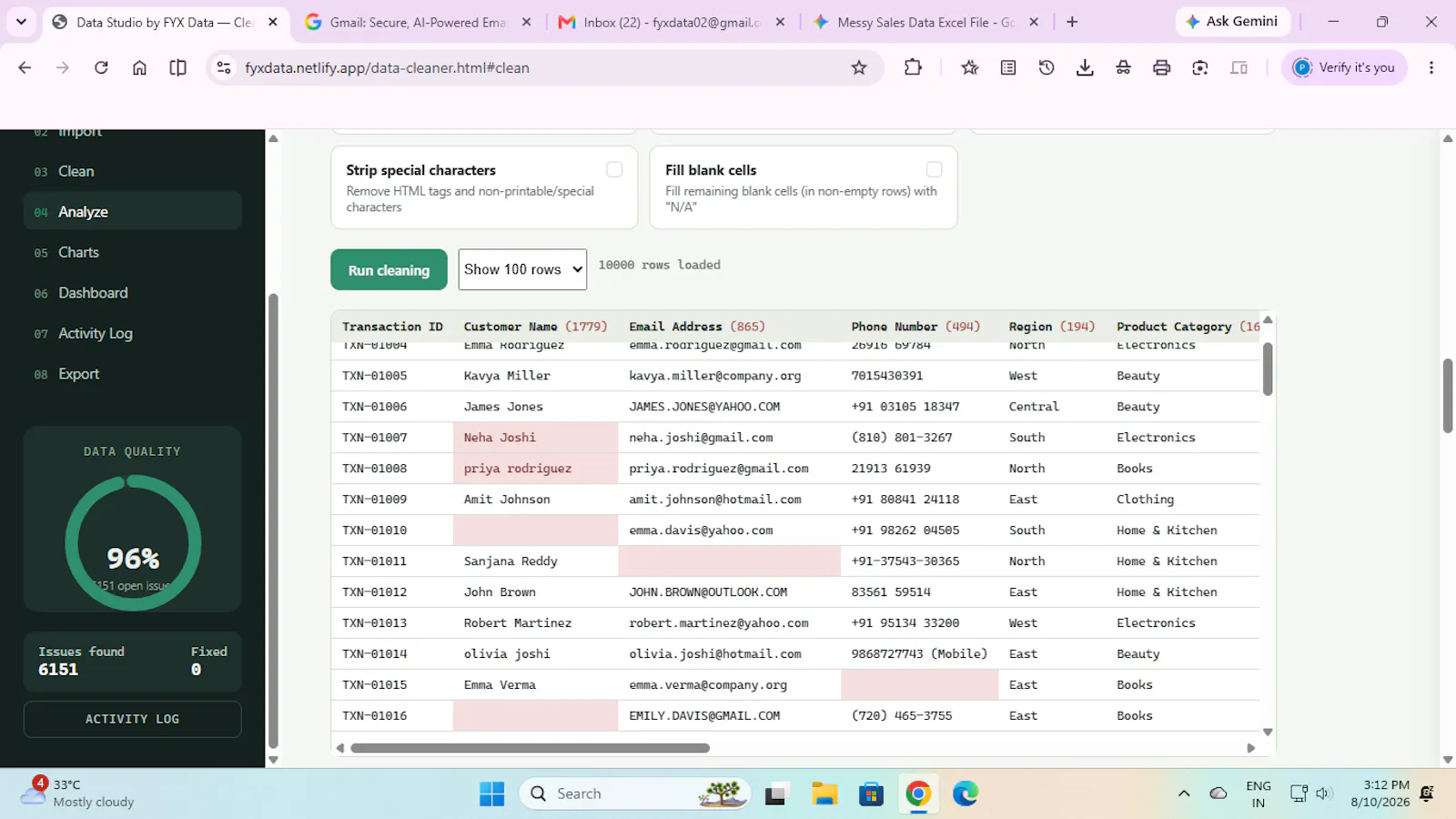 FyxData  screenshot 3