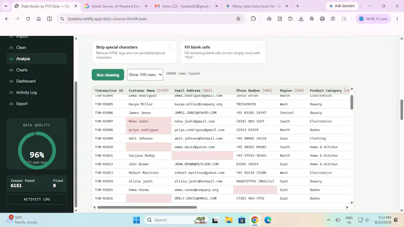 FyxData  screenshot 3