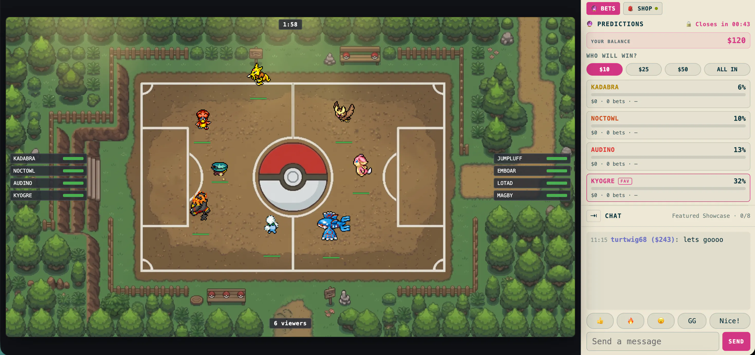 PokéBets Arena gallery image