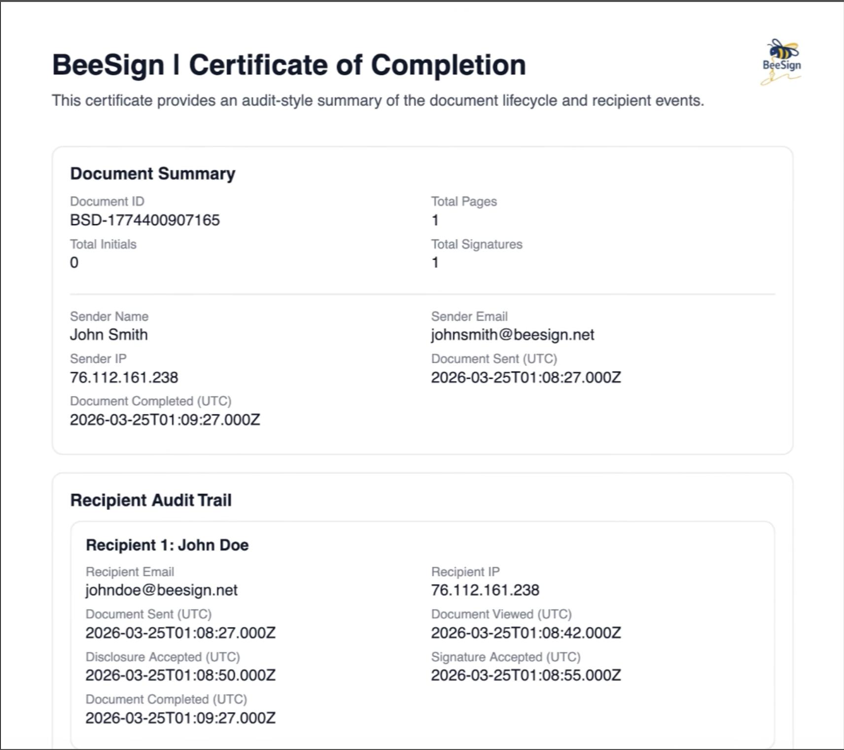 BeeSign gallery image