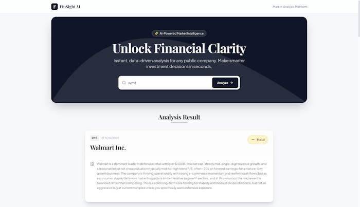 FinSight AI产品图