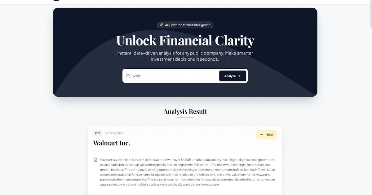 FinSight AI