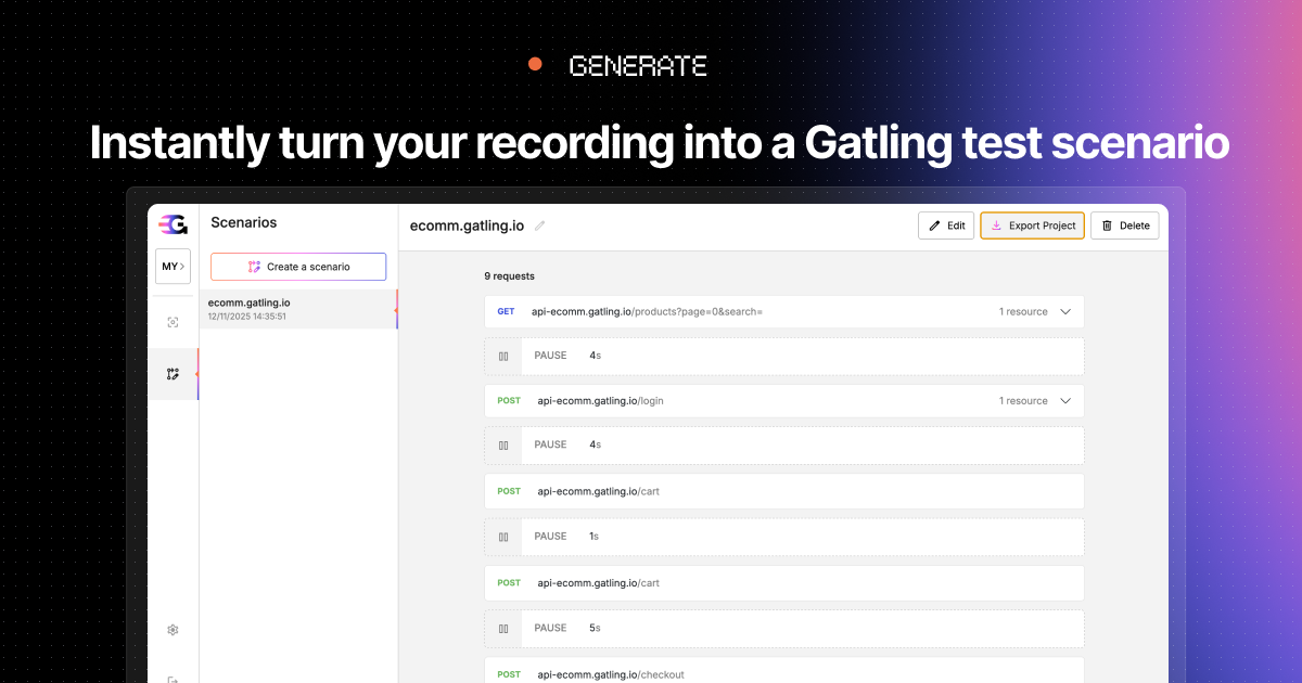 Gatling Studio - Screenshot 4 showing product features and functionality