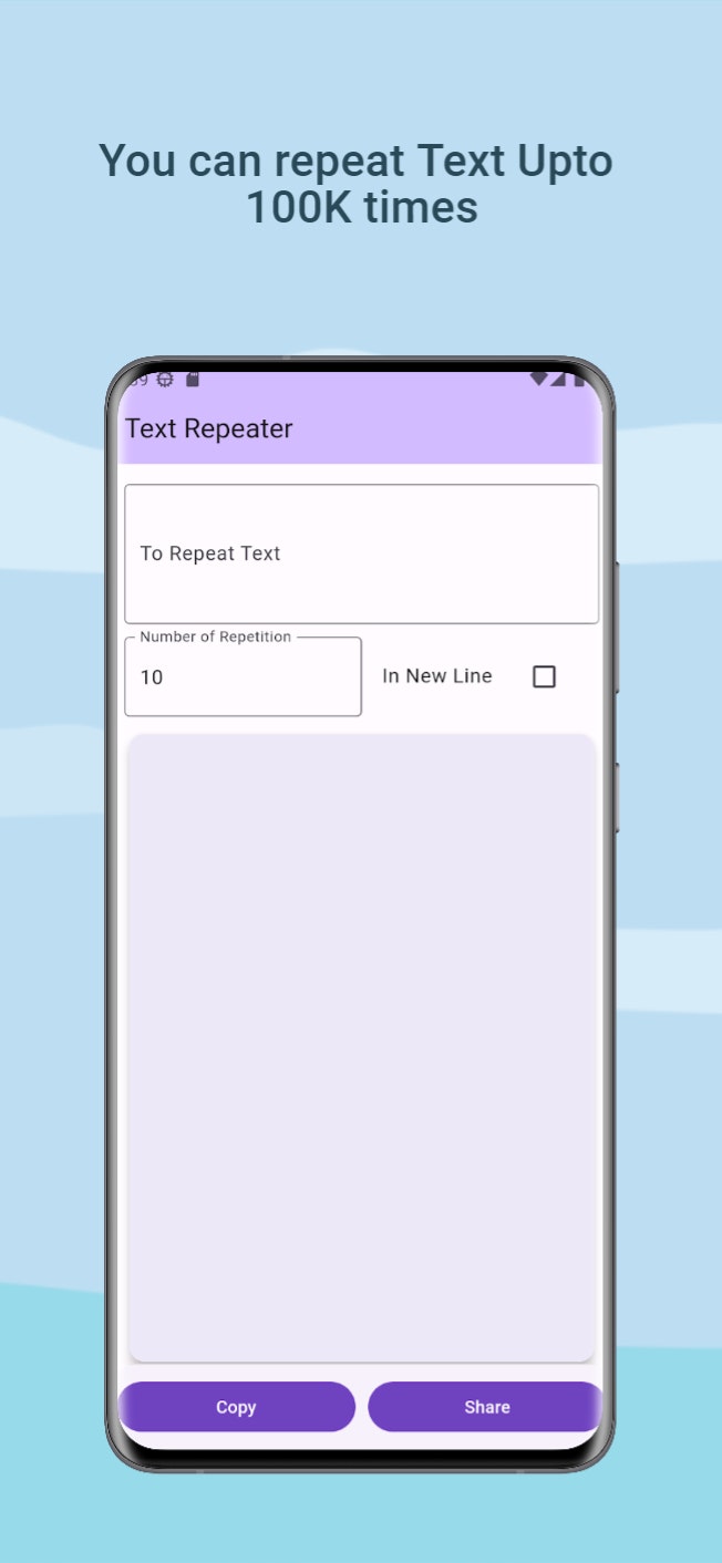 Text Repeater Repeat 100K Time media 2
