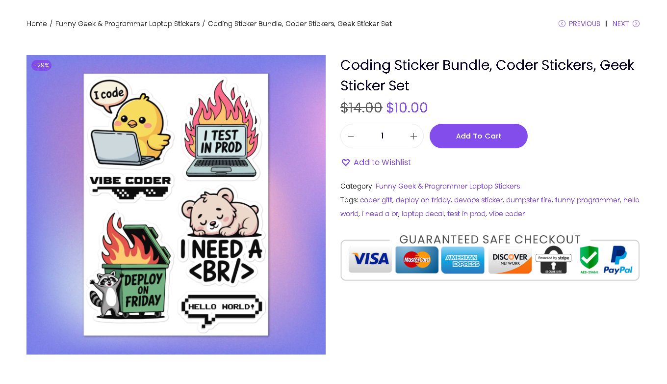 TechGeeksApparel - Screenshot 5 showing product features and functionality