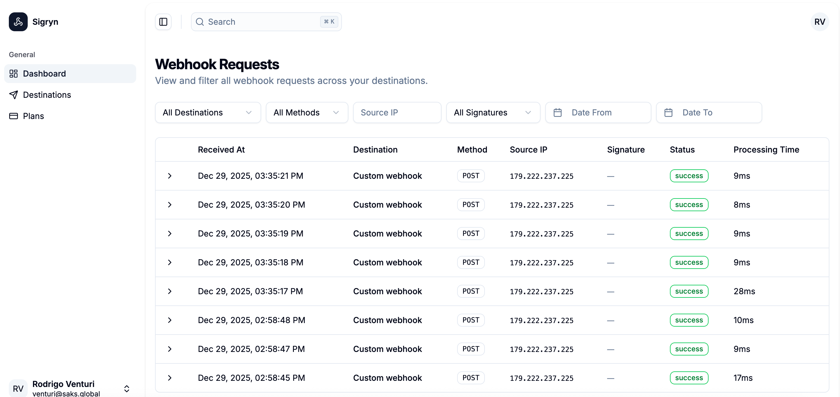 Sigryn - Screenshot 2 showing product features and functionality
